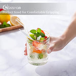Water Glasses Drinking Cups Set Vintage Crystal Glassware Sets Of 6