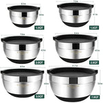 Stainless Steel Metal Bowls With Airtight Lids
