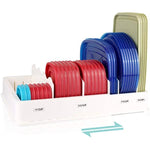 Expandable Food Storage Container Lid Organizer