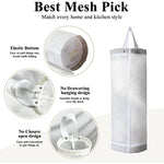 Mesh Grocery Bag Holder Hanging Storage Bag Dispenser