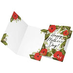 Floral Mothers Day Greeting Cards With Kraft Envelopes 4 Pack