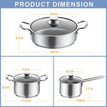 Induction-Pots-and-Pans,-Stainless-Steel-cookeware-set-6pcs-With-Lid