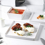 Square Stoneware Dinnerware Set 24 Piece Service For 8