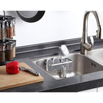Stainless Steel Deluxe Kitchen Sink Suction Holder for Sponges, Scrubbers & Soap