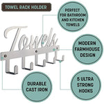 Aesthetic Bathroom Towel Rack for Wall Mount – Space Saving and Easy to Install