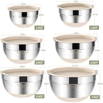 Stainless Steel Metal Bowls With Airtight Lids