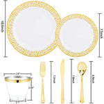 Disposable Dinnerware Set For Party Wedding Offices