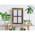 Wooden Rustic Mount White Window Frames Vintage Western Country Farmhouse Wall Art Decor