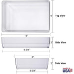 Wide Makeup Vanity Storage Bins