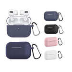 Silicone Cases Compatible With Airpods Pro Case Soft Silicone Protective Case With Keychain Blue