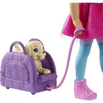 Chelsea Travel Doll Blonde With Puppy Carrier Accessories