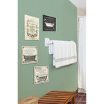 Home Decor Collection Tranquility Tub Icon Textual Bathroom Art Wall Plaque