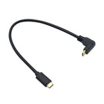Poyiccot 90 Degree Usb C Male To Female Cable 30Cm 60Cm 90 Degree Usb C To Usb C Cable 30Cm