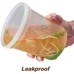 Deli Containers With Lids For Food Storage Leakproof