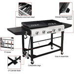 Portable Propane Gas Grill With Side Table