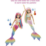 Dreamtopia Rainbow Magic Mermaid Doll With Rainbow Hair And Water Activated Color Change Feature
