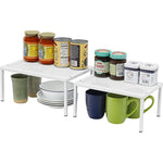 Wood & Metal Top Expandable Counter Shelf