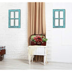 Wooden Rustic Mount White Window Frames Vintage Western Country Farmhouse Wall Art Decor