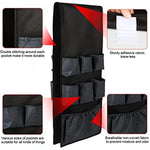 Fridge Dust Cover Top with 15 Extra Large Fabric Pockets for Spice, Cutlery & Napkins