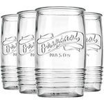 Glass Tumbler Drinking Glasses Set Of 4