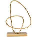 Home Decor Gold Abstract Tabletop Sculpture S30878