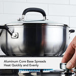 Casserole-with-Lid,-4-Quart,-Brushed-Stainless-Steel