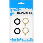 Phonsun Rear Camera Lens Glass Cover W Adhesive For Google Pixel 3A Black Pack Of 2