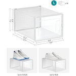 Shoe Boxes Stackable and Foldable for Sneakers