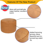 Unstuffed Faux Leather Pouf Cover