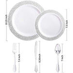 Disposable Dinnerware Set For Party Wedding Offices