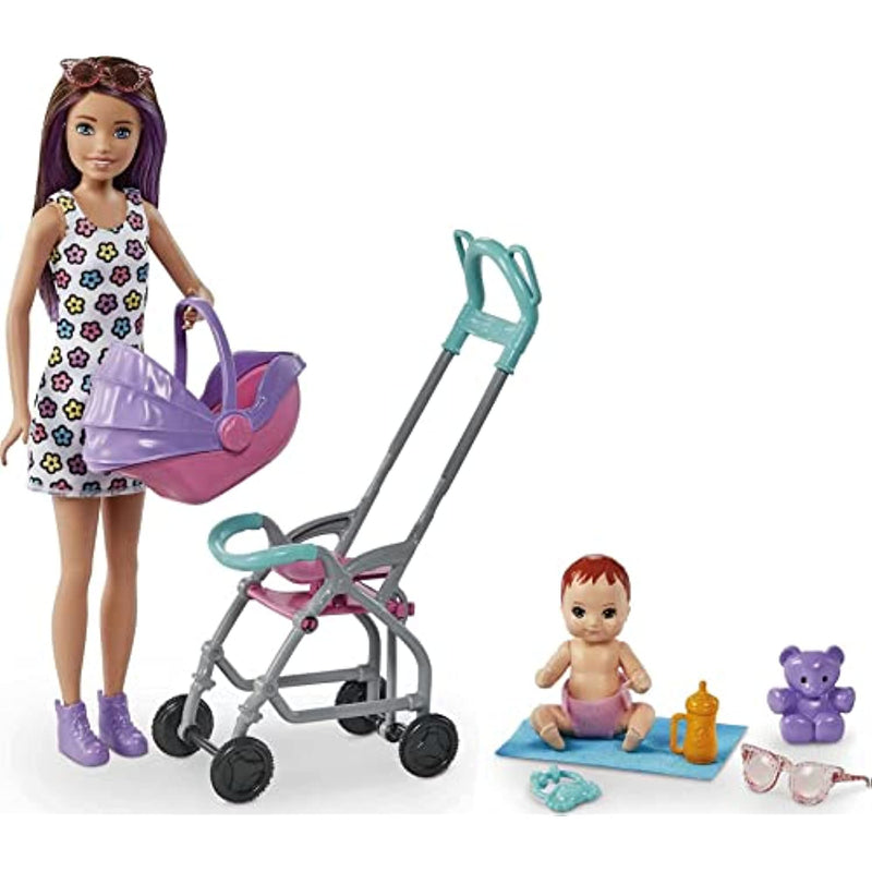 Skipper Babysitters Inc Playset With Doll Stroller 5 Accessories