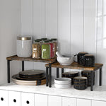 Wood & Metal Top Expandable Counter Shelf