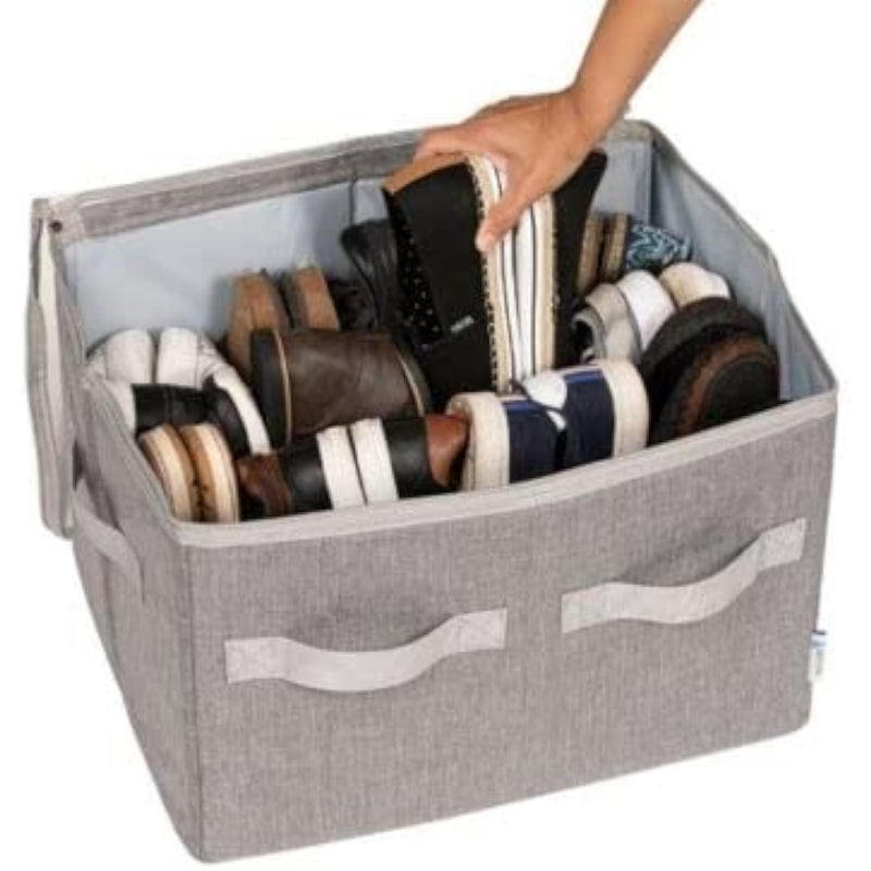 Shoe Organizer Closet Storage Solution with Clear Cover