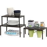 Wood & Metal Top Expandable Counter Shelf