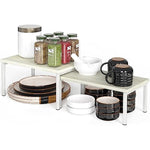 Wood & Metal Top Expandable Counter Shelf