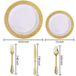 Disposable Dinnerware Set For Party Wedding Offices