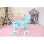 Realistic 2 In 1 Baby Stroller For Dolls W Detachable Bassinet