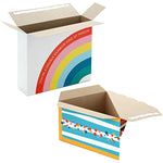 Gift Boxes with Wrap Bands for Birthdays, Weddings, Baby Showers