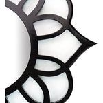 Wall Decor Black Round Ornate Accent Mirror