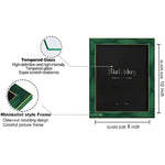 Modern photo frame with HD Real Glass, Family Friends Gift for Halloween and Christmas, Wall Mounted or Tabletop Display
