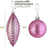 Christmas Ball Ornaments Set With Different Contrast Colors