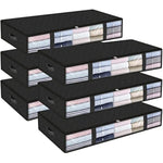 Under bed Storage Containers With Durable Handles For Clothes, Bedding and Toys