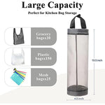Mesh Grocery Bag Holder Hanging Storage Bag Dispenser