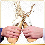 Clear Fancy Shatterproof Reusable 9 Oz Champagne Glass