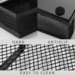 4 Pieces 3 Compartments Mesh Pen Holder Desk Organizers Caddy and Accessories for Desk