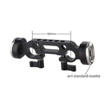 Niceyrig Rosette Bracket With 15Mm Rod Clamp Applicable For M6 Thread Standard Arri Mount Handles