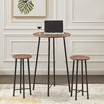 Round Bistro Sets With 2 Barstools
