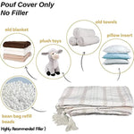 Braided Handwoven Casual Ottoman Pouf Cover