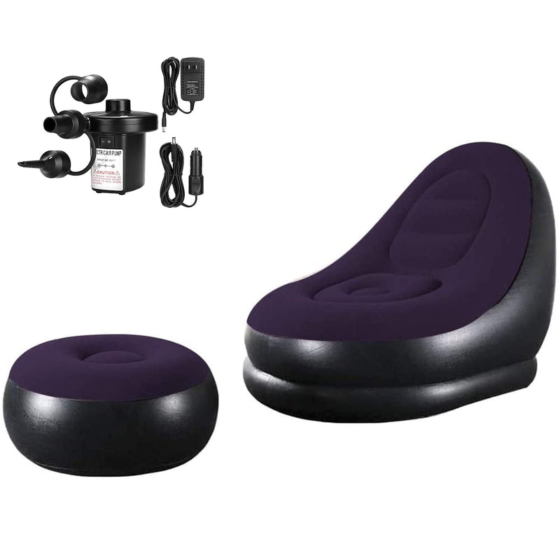 Inflatable Deck Chair With Household Air Pump