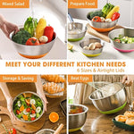 Stainless Steel Metal Bowls With Airtight Lids